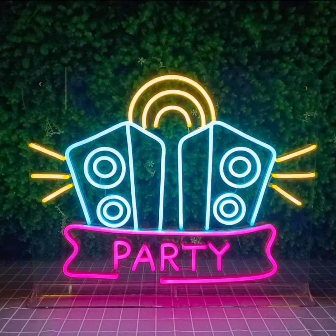 DJ Party Neon Sign