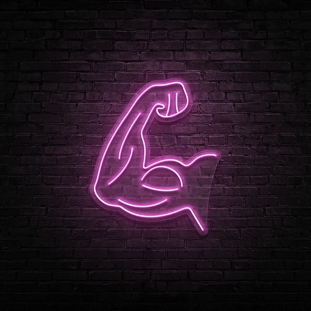 Biceps Neon Sign
