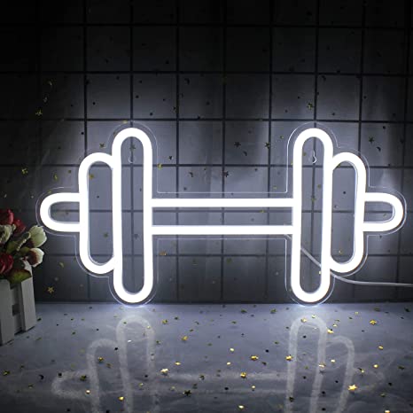 Dumbell Neon Sign