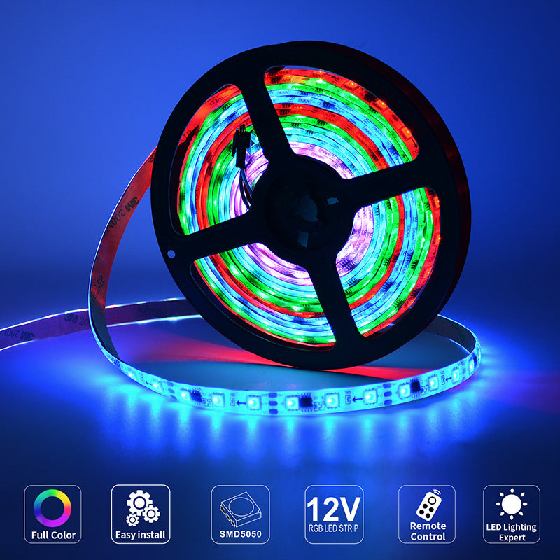 RGB LED Strip Lights Multicolor 5050 | 16 Color 24 Key Remote Control