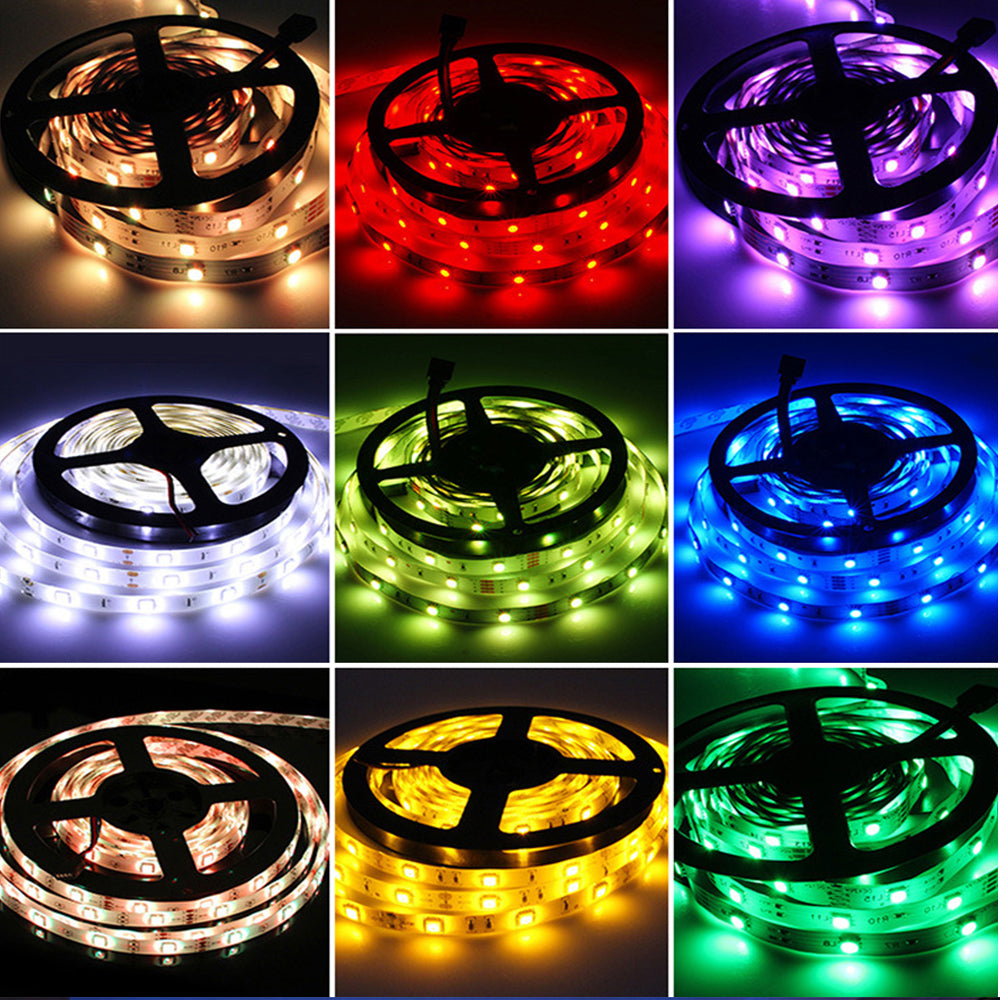 RGB LED Strip Lights Multicolor 5050 | 16 Color 24 Key Remote Control