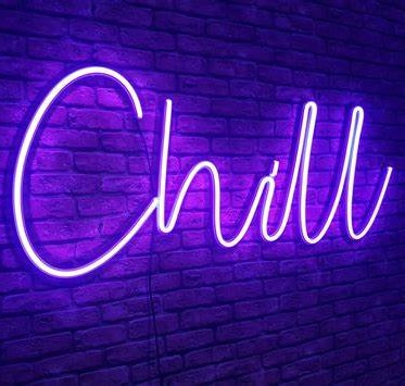 CHILL Sign Board Neon Led Lamp