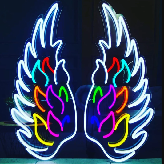 Angel Wings Neon Sign (Multicolor)