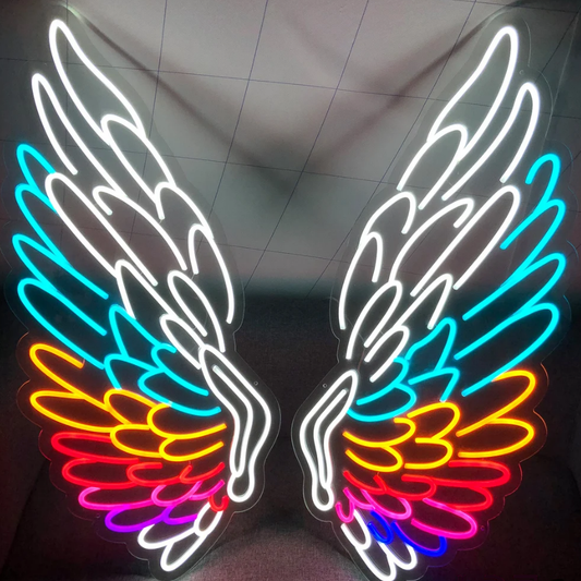 Angel Wings Neon Sign (Multicolor v2)