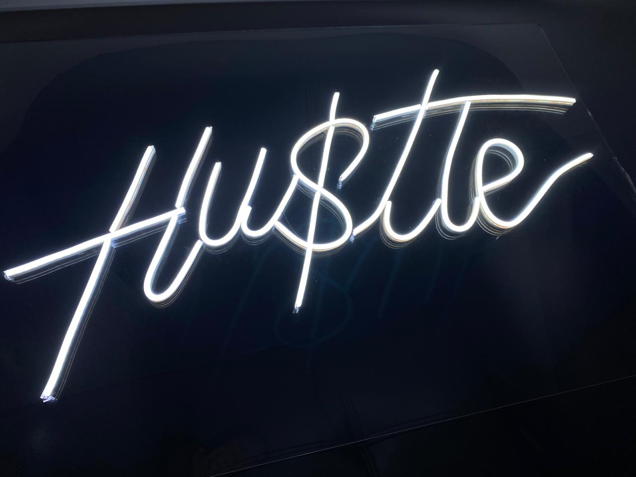 Hustle v2 Neon Sign