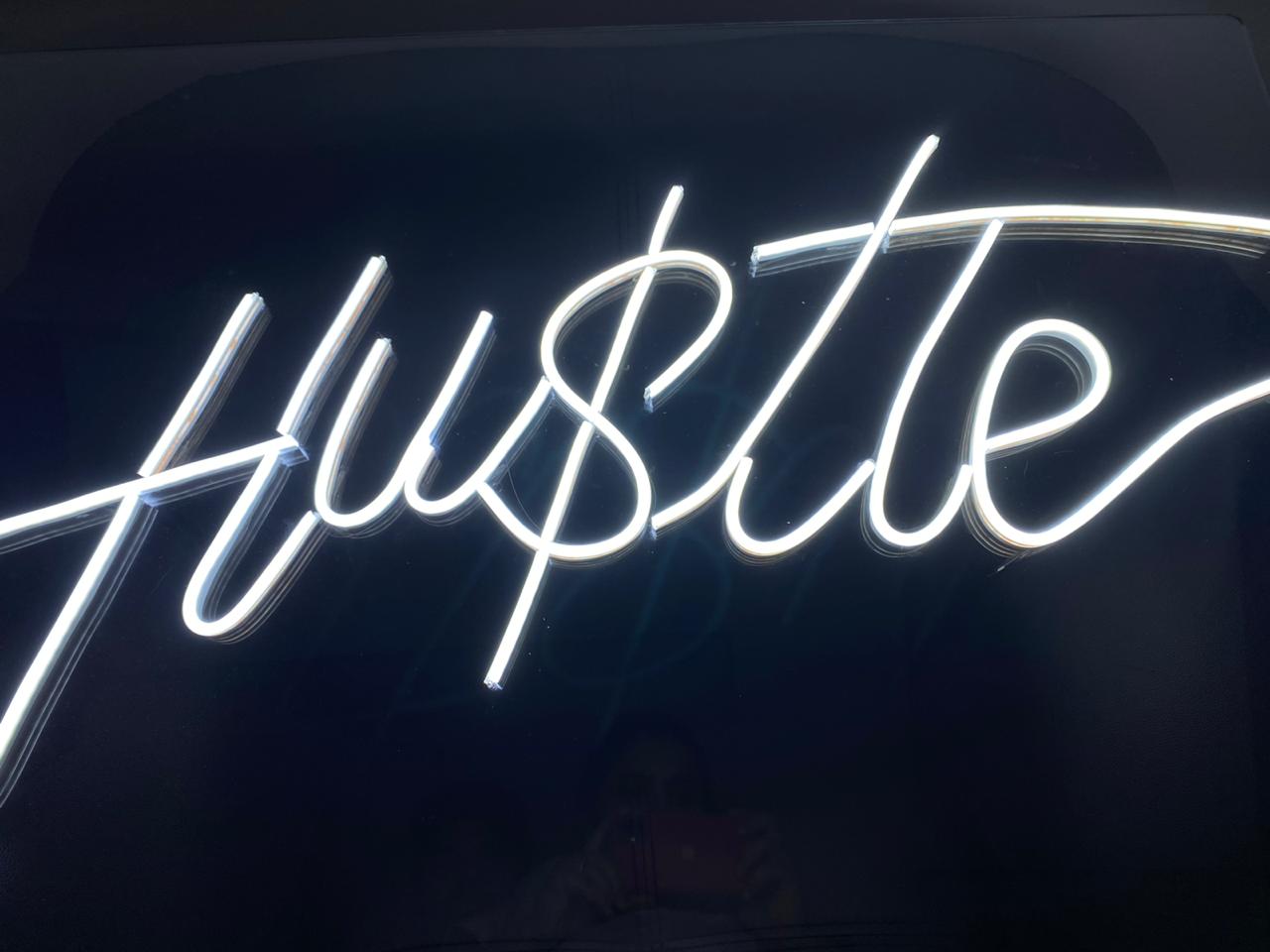 Hustle v2 Neon Sign