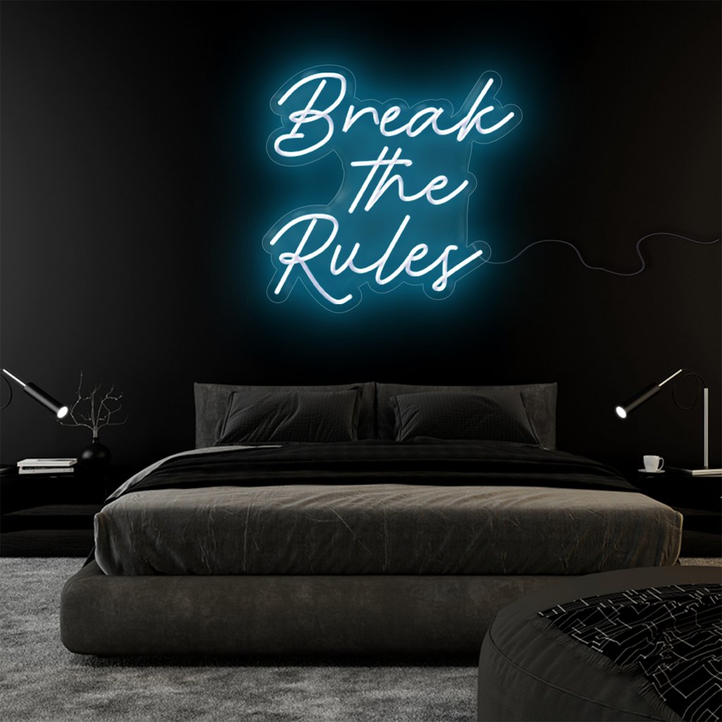 Break the Rules Neon Signs